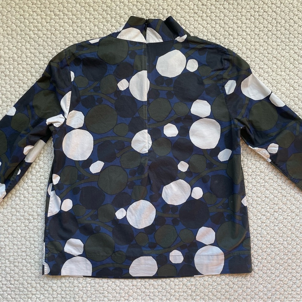 COS high-necked patterned blouse - Picture 7 of 11